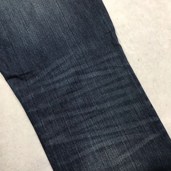 GAP Jean Men 38x30 Authentic Straight Dark Wash Whiskered Preppy Academia - Picture 6 of 15